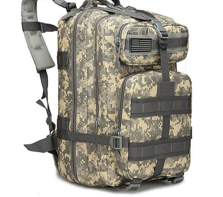 Mochila Tática Sobrevivência TatBag (50L) G2P22 - Mochila Tática Sobrevivência Casa Tech Loja Cinza (50L) 