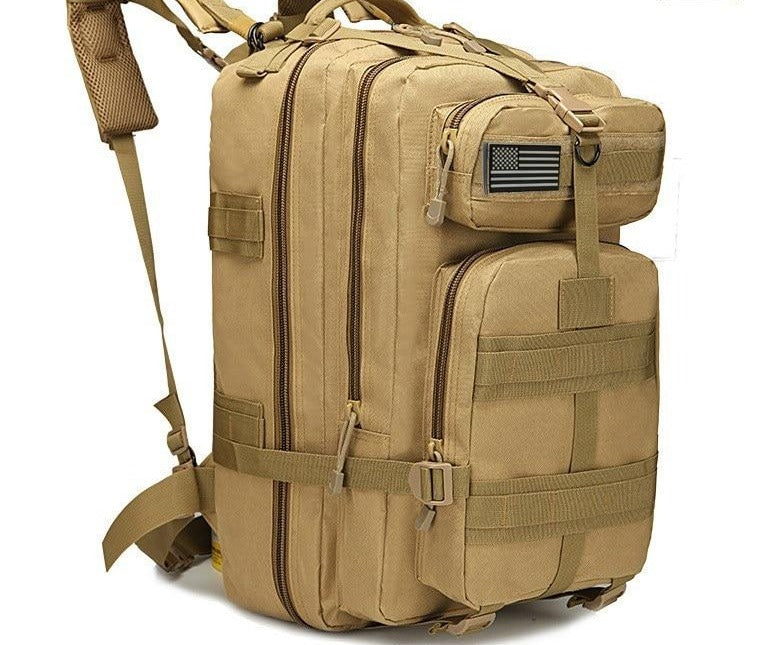 Mochila Tática Sobrevivência TatBag (50L) G2P22 - Mochila Tática Sobrevivência Casa Tech Loja Khaki (50L) 