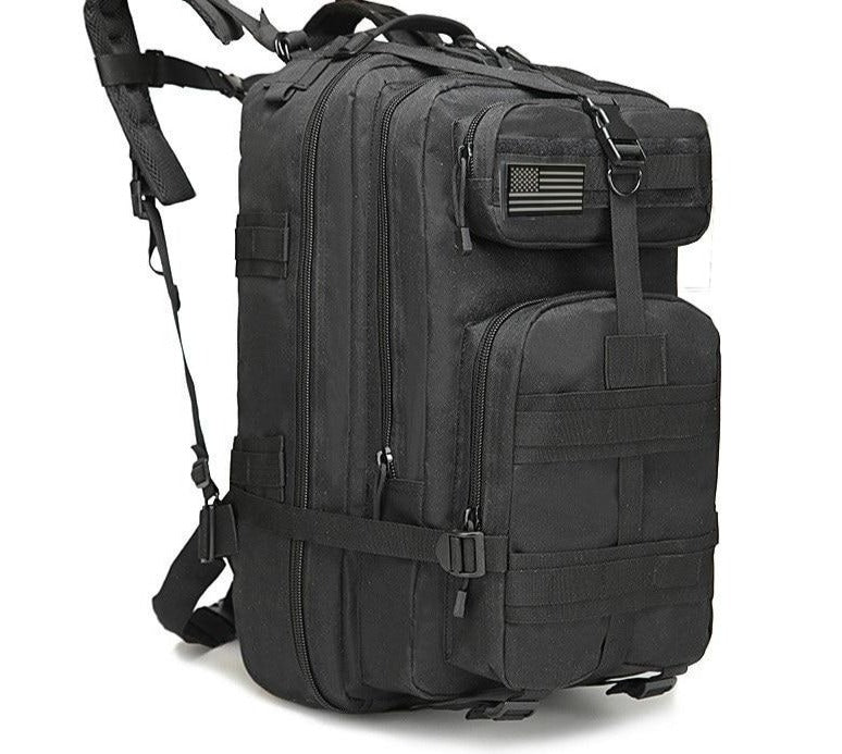Mochila Tática Sobrevivência TatBag (50L) G2P22 - Mochila Tática Sobrevivência Casa Tech Loja Preta (50L) 