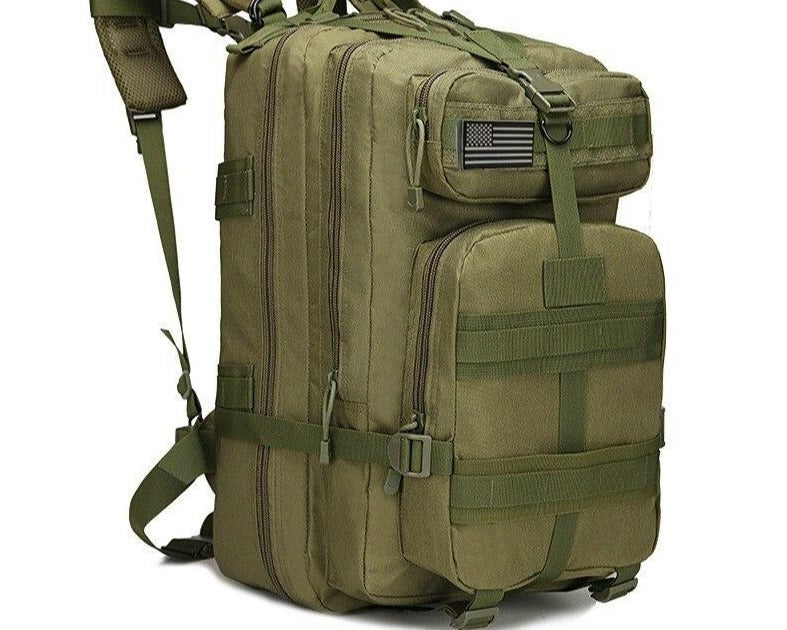 Mochila Tática Sobrevivência TatBag (50L) G2P22 - Mochila Tática Sobrevivência Casa Tech Loja Verde (50L) 