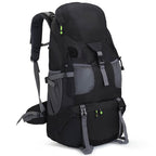 Mochila Viagem Camping Trilha Montanhismo Aventura 50L BOL26 - Mochila Viagem Camping Trilha Montanhismo Aventura 50L Casa Tech Loja Preto 