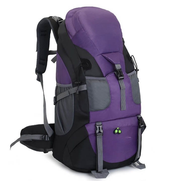 Mochila Viagem Camping Trilha Montanhismo Aventura 50L BOL26 - Mochila Viagem Camping Trilha Montanhismo Aventura 50L Casa Tech Loja Roxo 