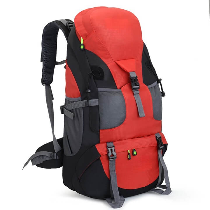 Mochila Viagem Camping Trilha Montanhismo Aventura 50L BOL26 - Mochila Viagem Camping Trilha Montanhismo Aventura 50L Casa Tech Loja Vermelho 