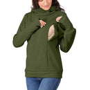 Moletom Amamentação com Capuz MEB09 - Moletom Amamentação com Capuz Casa Tech Verde P 