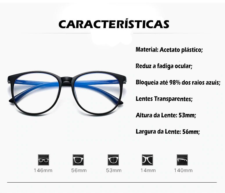 Óculos Anti Luz Azul ACE09 Casa Tech Loja 