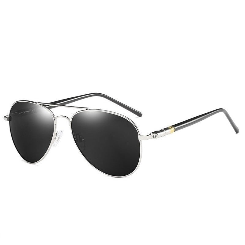 Óculos de Sol Masculino Aviador Polarizado 0 Casa Tech Platinum 