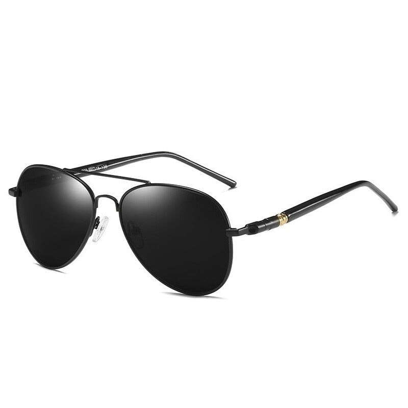 Óculos de Sol Masculino Aviador Polarizado 0 Casa Tech Preto 