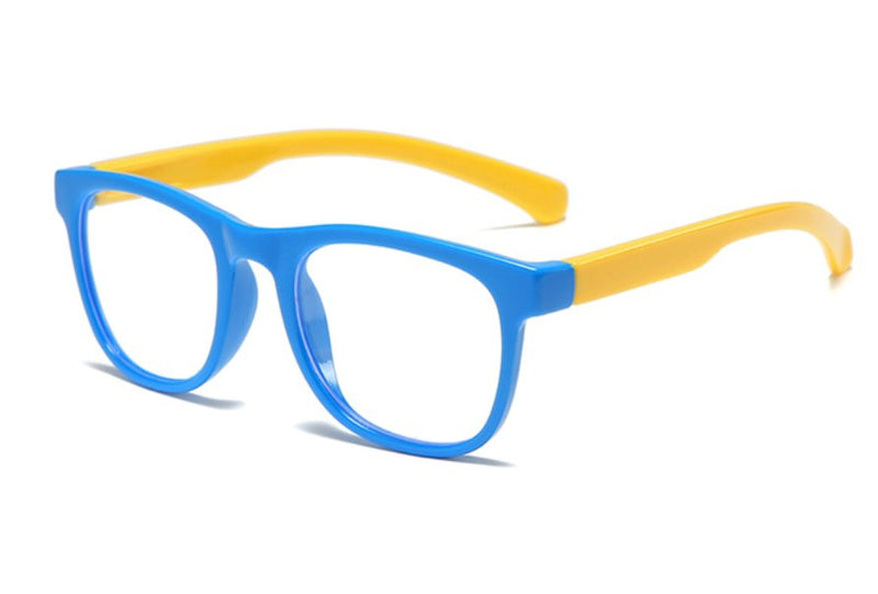 Óculos Proteção de Luz Azul Para Crianças VAI02 - Óculos Proteção de Luz Azul Para Crianças Casa Tech Azul E Amarelo 