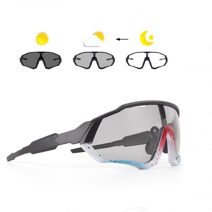 Óculos Unissex de Ciclismo - Bike Glasses OCM04 - Bike Glasses Casa Tech Camaleão 