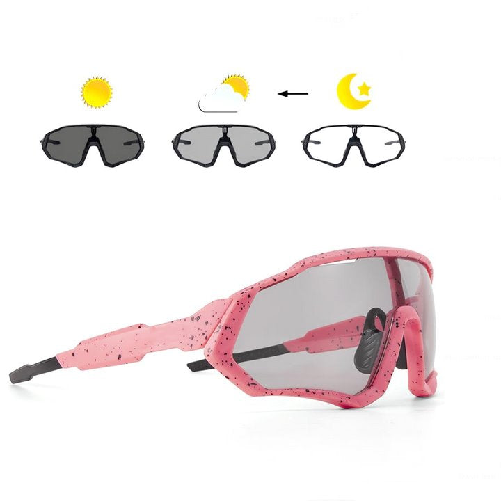 Óculos Unissex de Ciclismo - Bike Glasses OCM04 - Bike Glasses Casa Tech Rosa 