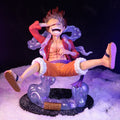 One Piece Luffy Deus Nika Gear 5 Boneco Figure Action BRI10 - One Piece Luffy Deus Nika Gear 5 Boneco Figure Action Casa Tech Vermelho 