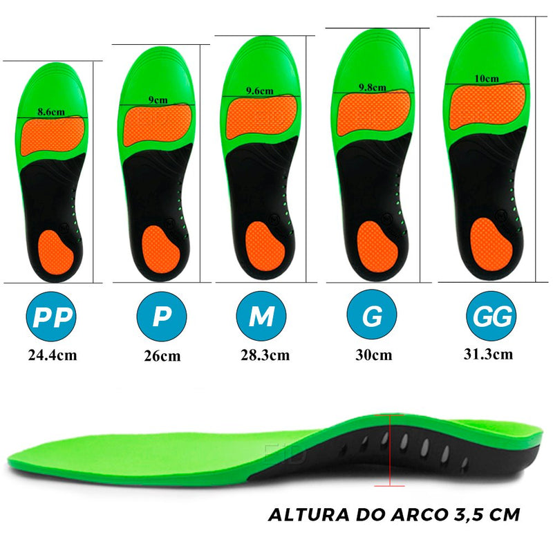 Palmilha Ortopédica G4P32 - Palmilha Ortopédica Casa Tech Loja 