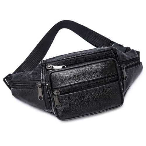 Pochete de Couro MBM11 - Pochette de Couro Casa Tech Preto 