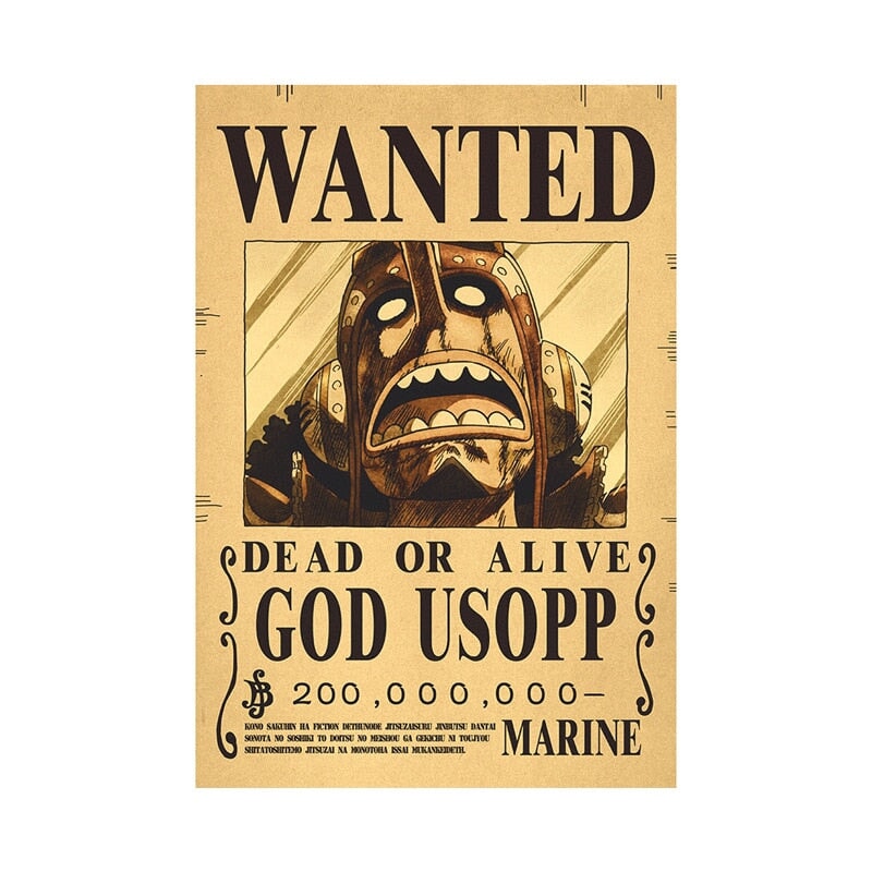 Poster Wanted One Piece BRI23 - Poster Wanted One Piece Casa Tech 11 
