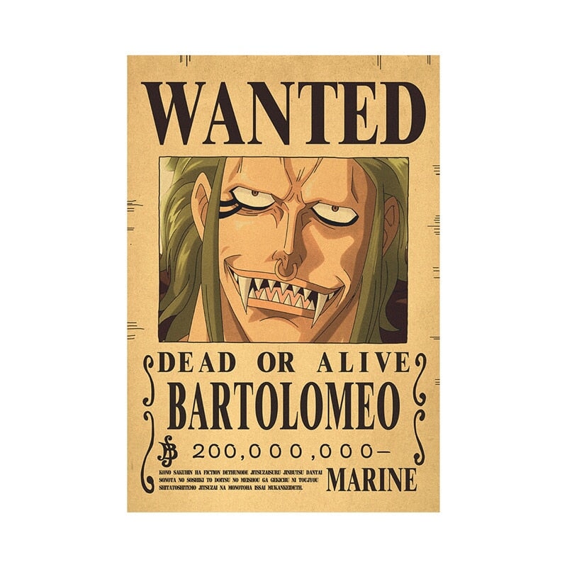 Poster Wanted One Piece BRI23 - Poster Wanted One Piece Casa Tech 17 