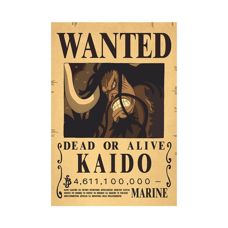 Poster Wanted One Piece BRI23 - Poster Wanted One Piece Casa Tech 