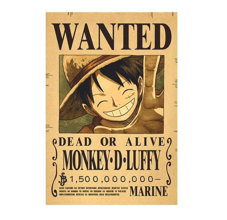 Poster Wanted One Piece BRI23 - Poster Wanted One Piece Casa Tech 6 