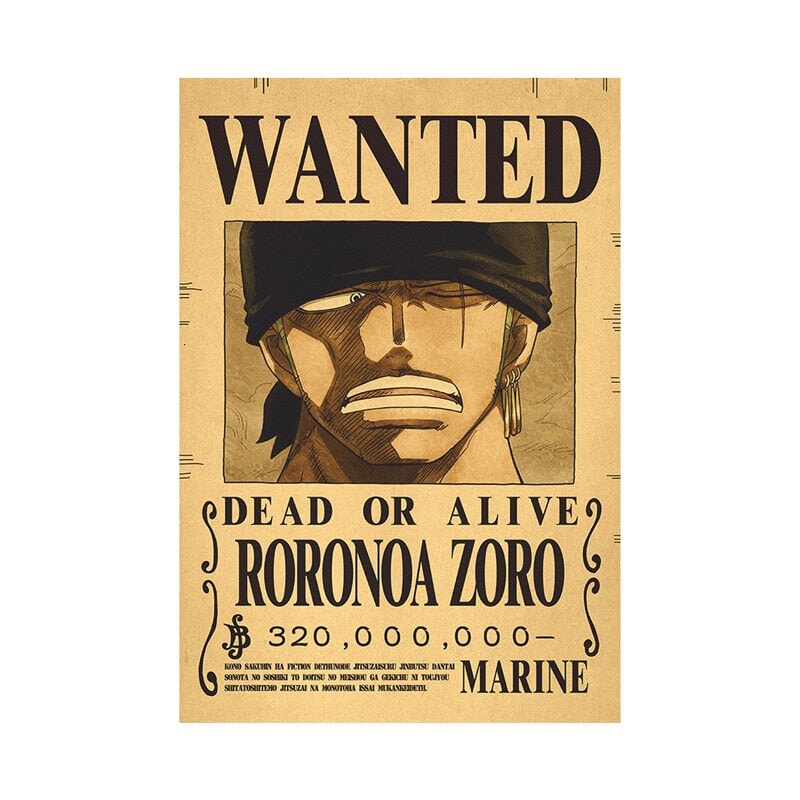 Poster Wanted One Piece BRI23 - Poster Wanted One Piece Casa Tech 7 