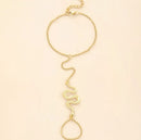 Pulseira com Anel - Conjunto Anel e Pulseira Sepente Poderosa RPF04 - Pulseira com Anel - Conjunto Anel e Pulseira Serpente Poderosa Casa Tech Serpente 