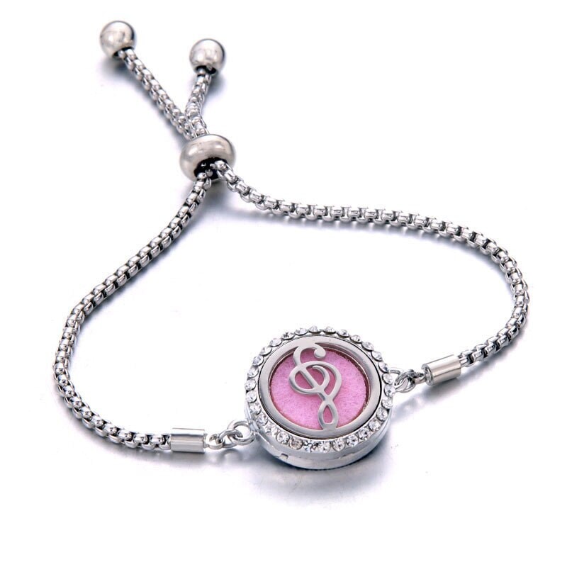Pulseira Difusora de Perfume - Aroma terapia RPF07 - Pulseira Difusora de Perfume - Aroma terapia Casa Tech Nota musical 