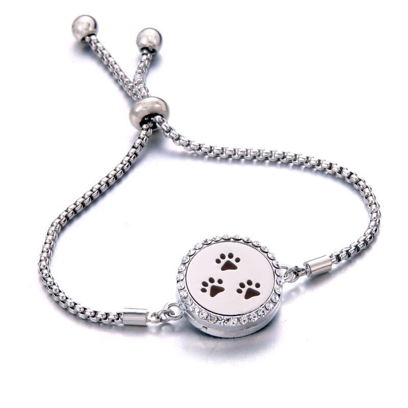 Pulseira Difusora de Perfume - Aroma terapia RPF07 - Pulseira Difusora de Perfume - Aroma terapia Casa Tech Patinhas 