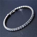 Pulseira Feminina Cravejada Zircônio JSF25 - Pulseira Feminina Cravejada Zircônio Casa Tech 