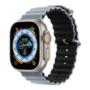 Pulseira para Smartwatch ATC03 - Pulseira para Smartwatch Casa Tech Azul Claro e Preto 38 / 40 / 41 mm 