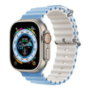 Pulseira para Smartwatch ATC03 - Pulseira para Smartwatch Casa Tech Azul e Branco 38 / 40 / 41 mm 