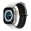 Pulseira para Smartwatch ATC03 - Pulseira para Smartwatch Casa Tech Preto e Branco 38 / 40 / 41 mm 