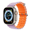 Pulseira para Smartwatch ATC03 - Pulseira para Smartwatch Casa Tech Roxo e Laranja 38 / 40 / 41 mm 