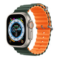 Pulseira para Smartwatch ATC03 - Pulseira para Smartwatch Casa Tech Verde e Laranja 38 / 40 / 41 mm 