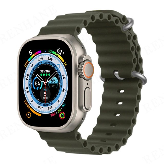 Pulseira para Smartwatch ATC03 - Pulseira para Smartwatch Casa Tech Verde Floresta 38 / 40 / 41 mm 