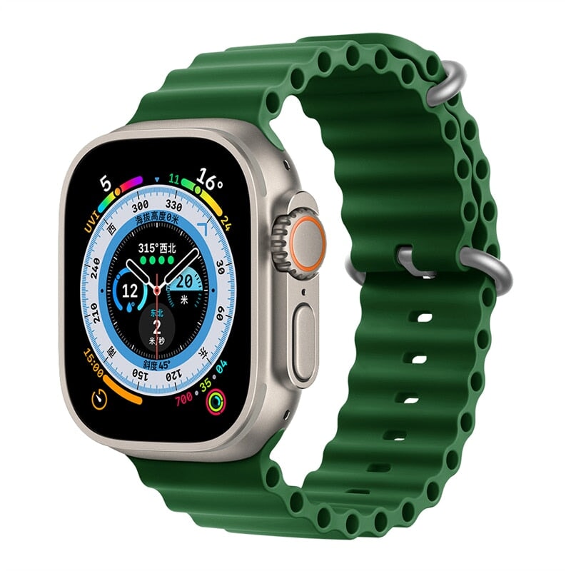 Pulseira para Smartwatch ATC03 - Pulseira para Smartwatch Casa Tech Verde Trevo 38 / 40 / 41 mm 