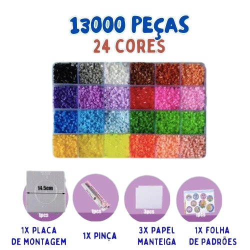 Quebra-Cabeças 3D Brinquedo Educativo Infantil BRI18 - Quebra-Cabeças 3D Brinquedo Educativo Infantil Casa Tech 24 Cores e 13 Mil Peças 