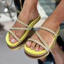 Rasteirinha Feminina Brilho Strass SCF15 - Rasteirinha Feminina Brilho Strass Casa Tech 