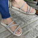 Rasteirinha Feminina Brilho Strass SCF15 - Rasteirinha Feminina Brilho Strass Casa Tech 