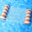 Rede Inflável para Piscina - Floating Bed Pool G2P17 - Rede Inflável para Piscina Casa Tech Loja Listra Laranja 