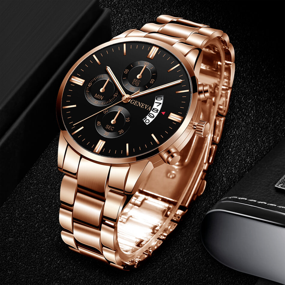 Relógio Geneva + Pulseira Brinde ACE13 - Relógio Geneva + Pulseira Brinde Casa Tech Loja 