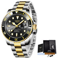 Relógio Lige de Quartzo - Original G2P27 - Relógio Lige de Quartzo - Original Casa Tech Loja Dourado Preto e Prata 