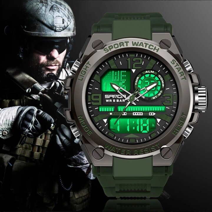 Relógio Militar Masculino Sport ACE8 - Relógio Militar Masculino Sport Casa Tech Loja 