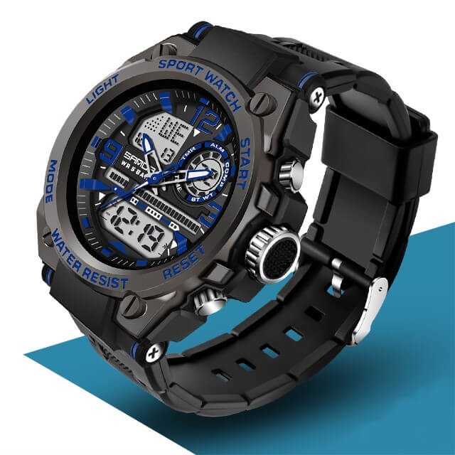 Relógio Militar Masculino Sport ACE8 - Relógio Militar Masculino Sport Casa Tech Loja Azul 