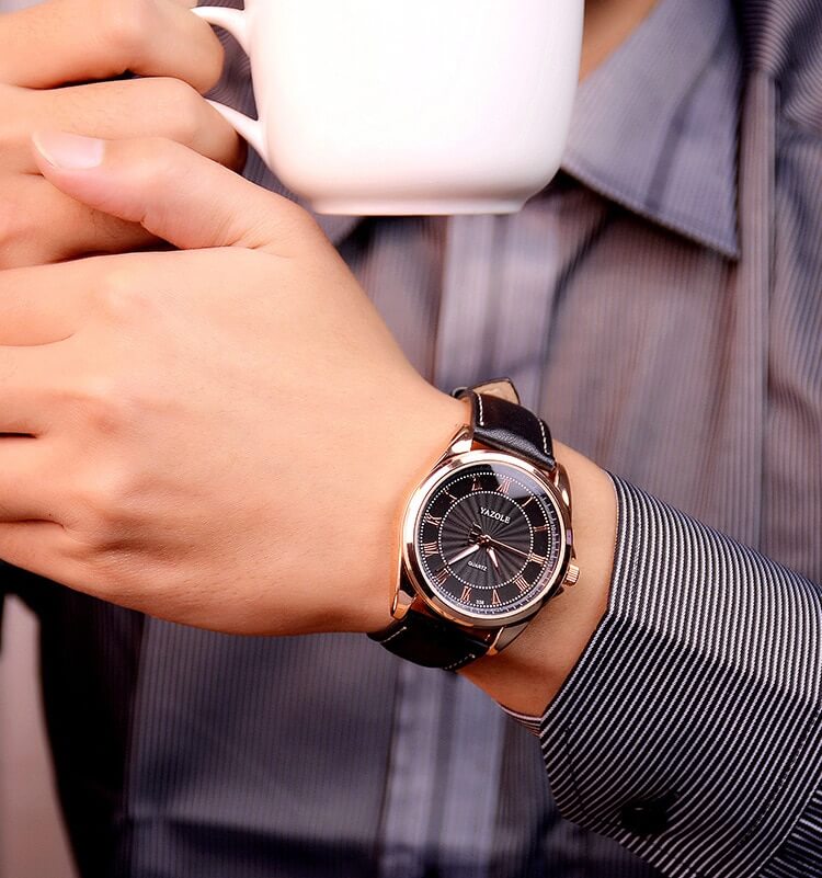 Relógio Minimalista Masculino Geneva ACE10 - Relógio Minimalista Masculino Geneva Casa Tech Loja 