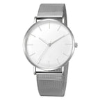 Relógio Minimalista Masculino Military ACE11 - Relógio Minimalista Masculino Military Casa Tech Loja Prata e Branco 