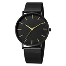 Relógio Minimalista Masculino Military ACE11 - Relógio Minimalista Masculino Military Casa Tech Loja Preto e Dourado 