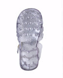 Sandália Infantil Colorida Com Laço e Glitter 0 Casa Tech 