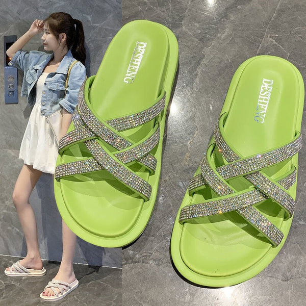 Sandália Papete Feminina Verão SCF14 - Sandália Papete Feminina Verão Casa Tech 