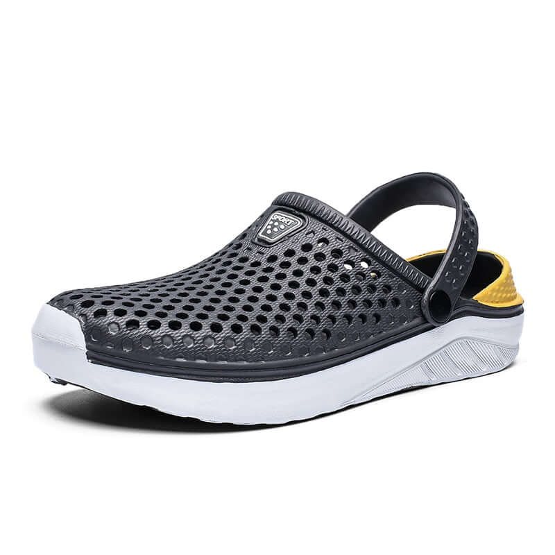 Sandália Respirável Ortopédica G6P11 - Sandália Respirável Confortável Kroks Casa Tech Loja Cinza 38 