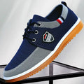 Sapatênis Masculino Casual CAL44 - Sapatênis Masculino Casual Casa Tech Loja Azul 6.5 