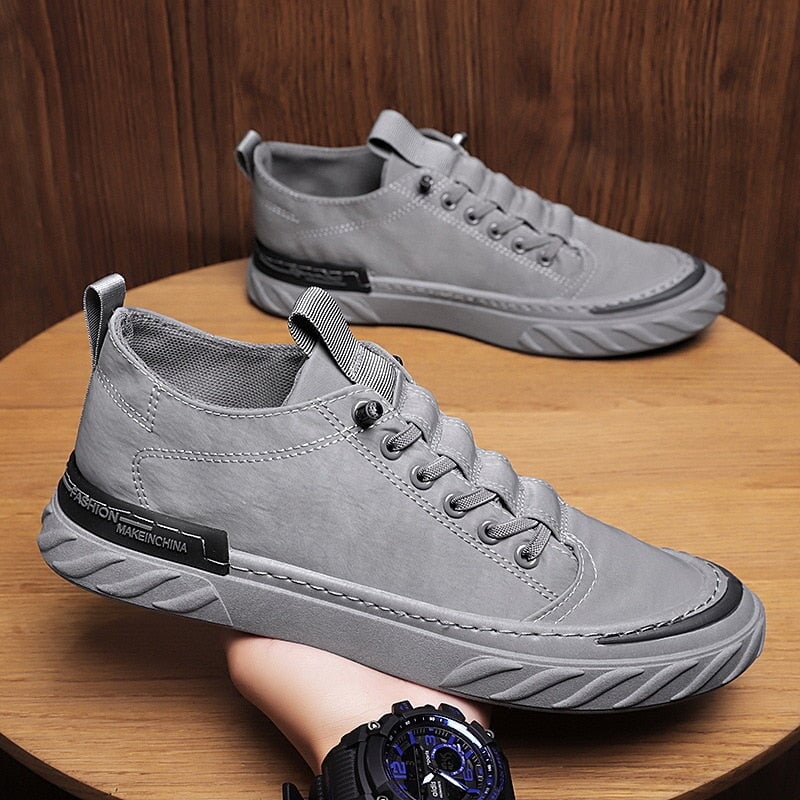 Sapatênis Masculino Casual SPM11 - Sapatênis Masculino Casual Casa Tech Cinza 37 