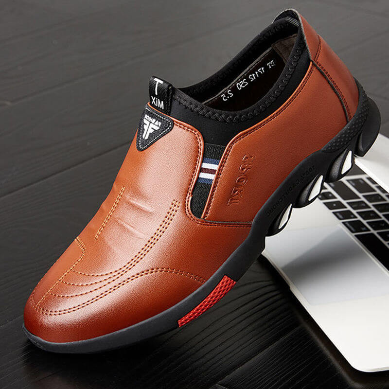 Sapato de Couro Masculino Sport CAL40 - Sapato de Couro Masculino Sport Casa Tech Loja 